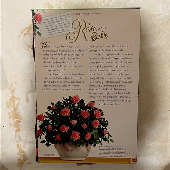 Rose Barbie – Collector Edition – First in Series – Garden of Flowers – NRFB - Picture 7 of 9